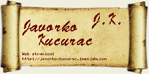 Javorko Kucurac vizit kartica